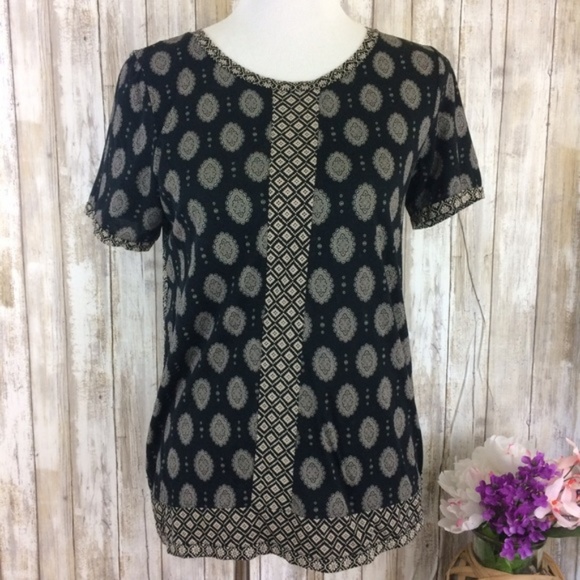 🖤J Crew Mixed Print Boho Bohemian Shirt - Picture 4 of 8